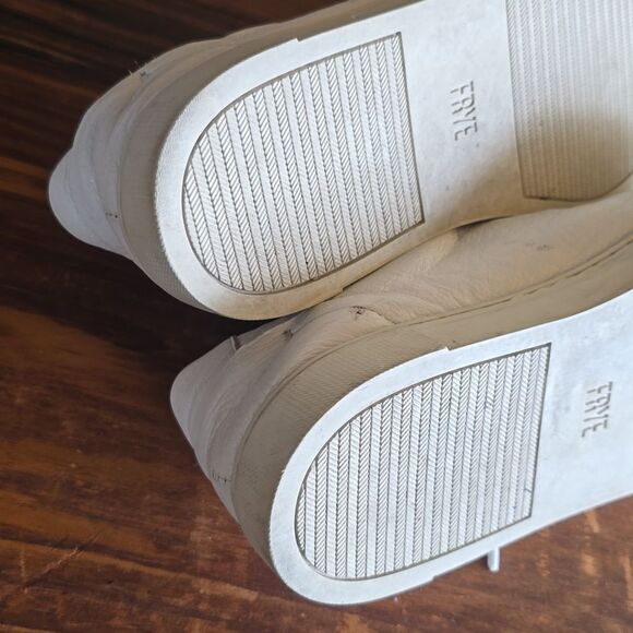 Frye Women’s Ivy Low Lace Sneakers‎ shoes in White Size 8 - Picture 7 of 9